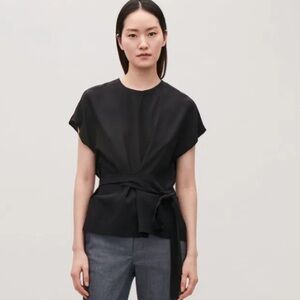 COS Elegant Black Women's Top